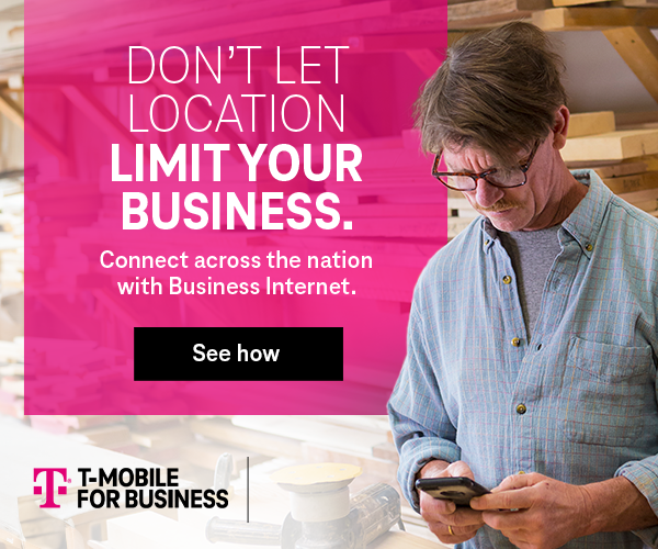 T-Mobile Business Internet promotional card